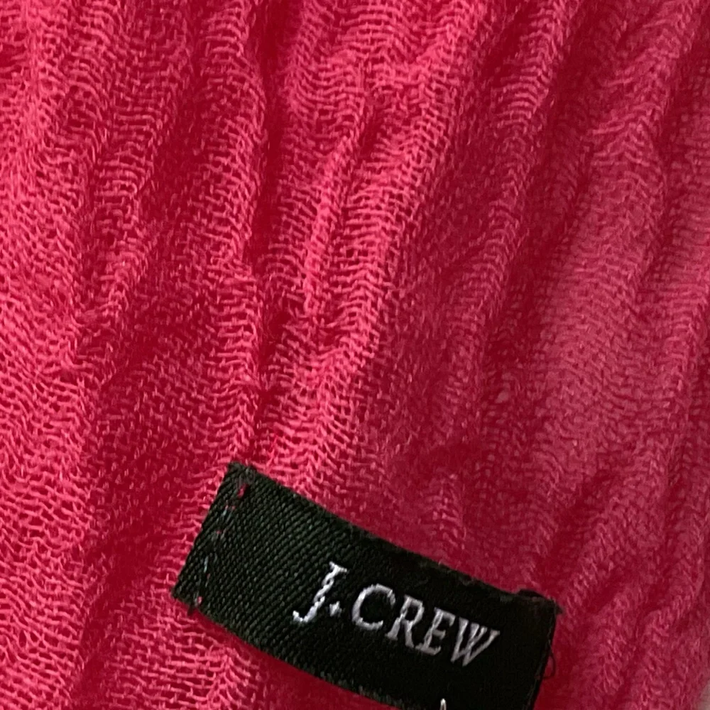 J Crew Elegant Pink Scarf 80”x26” - Picture 2 of 5